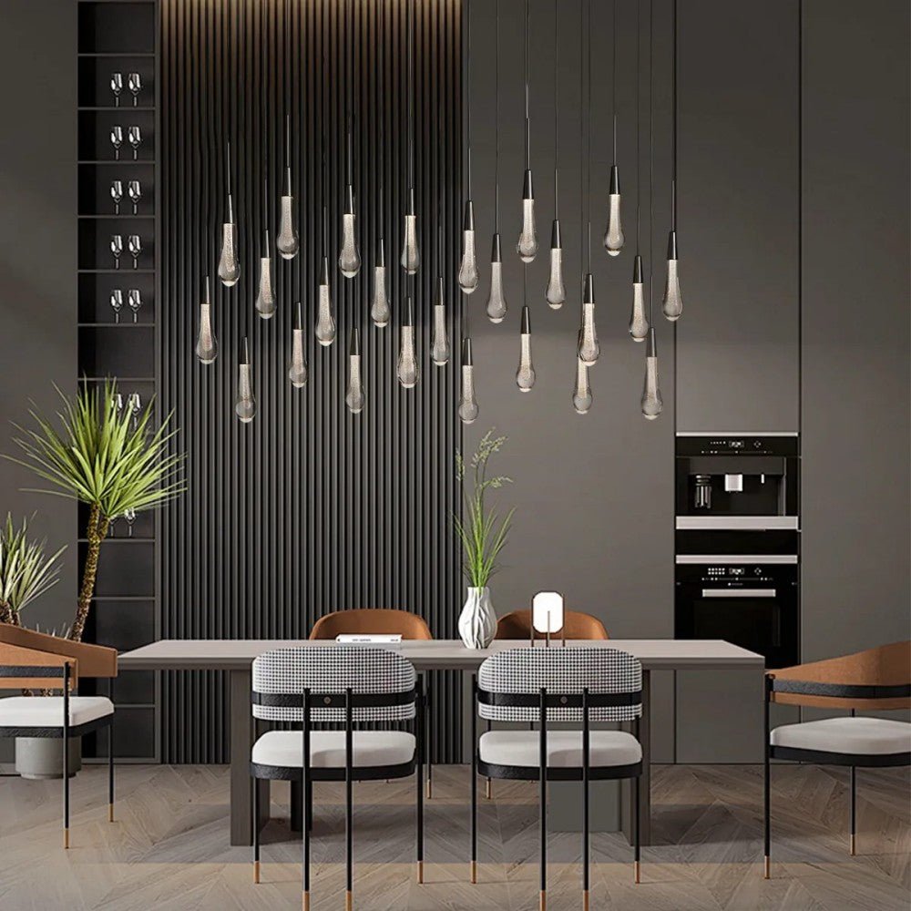Solitaire Linear Chandelier 37'' 50'' 70'' 87" 120"W - GILDLAMPS