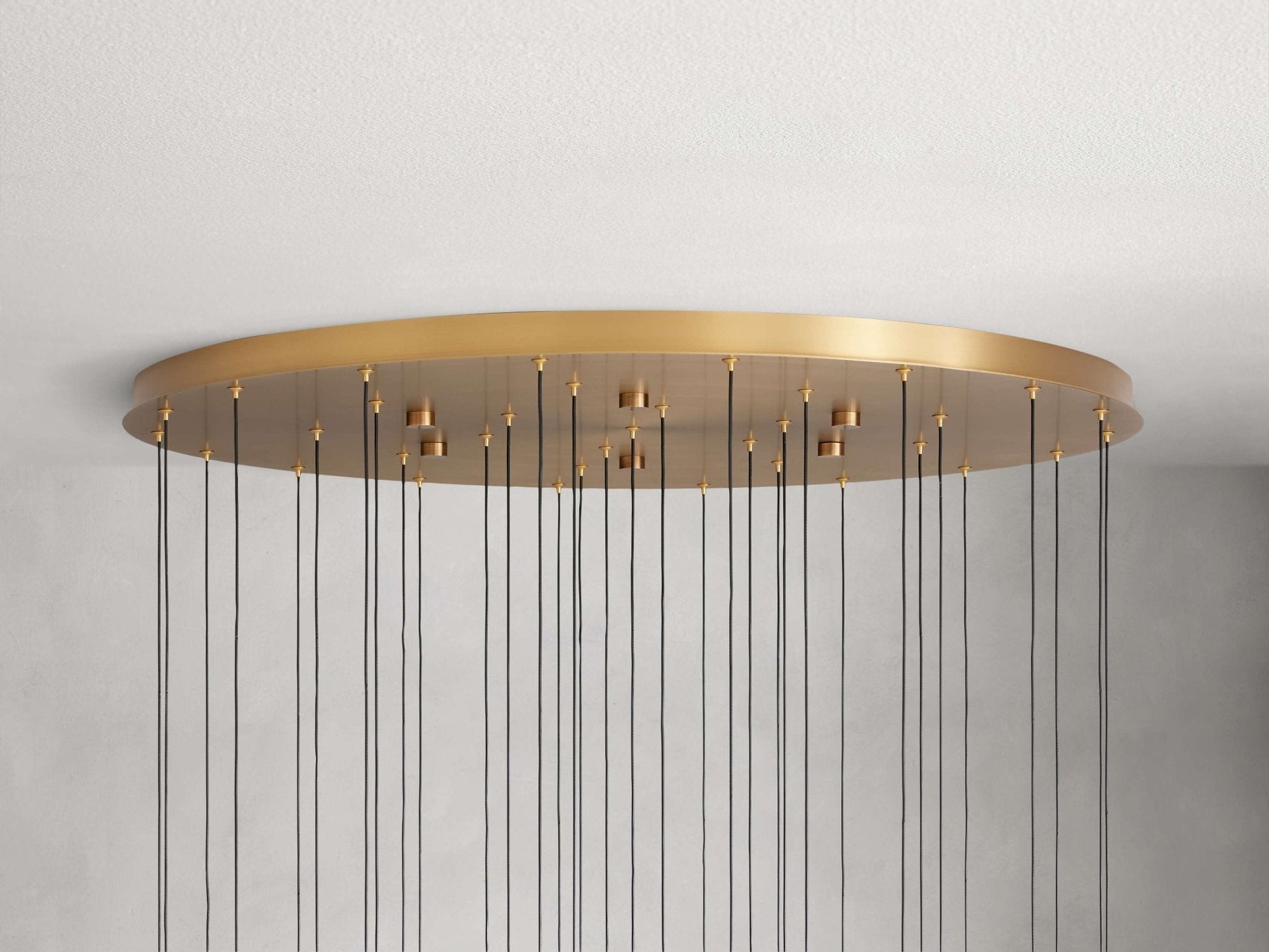 Soltaire Modern 17'' 24'' 36'' 58'' Round Chandelier Lighting - GILDLAMPS