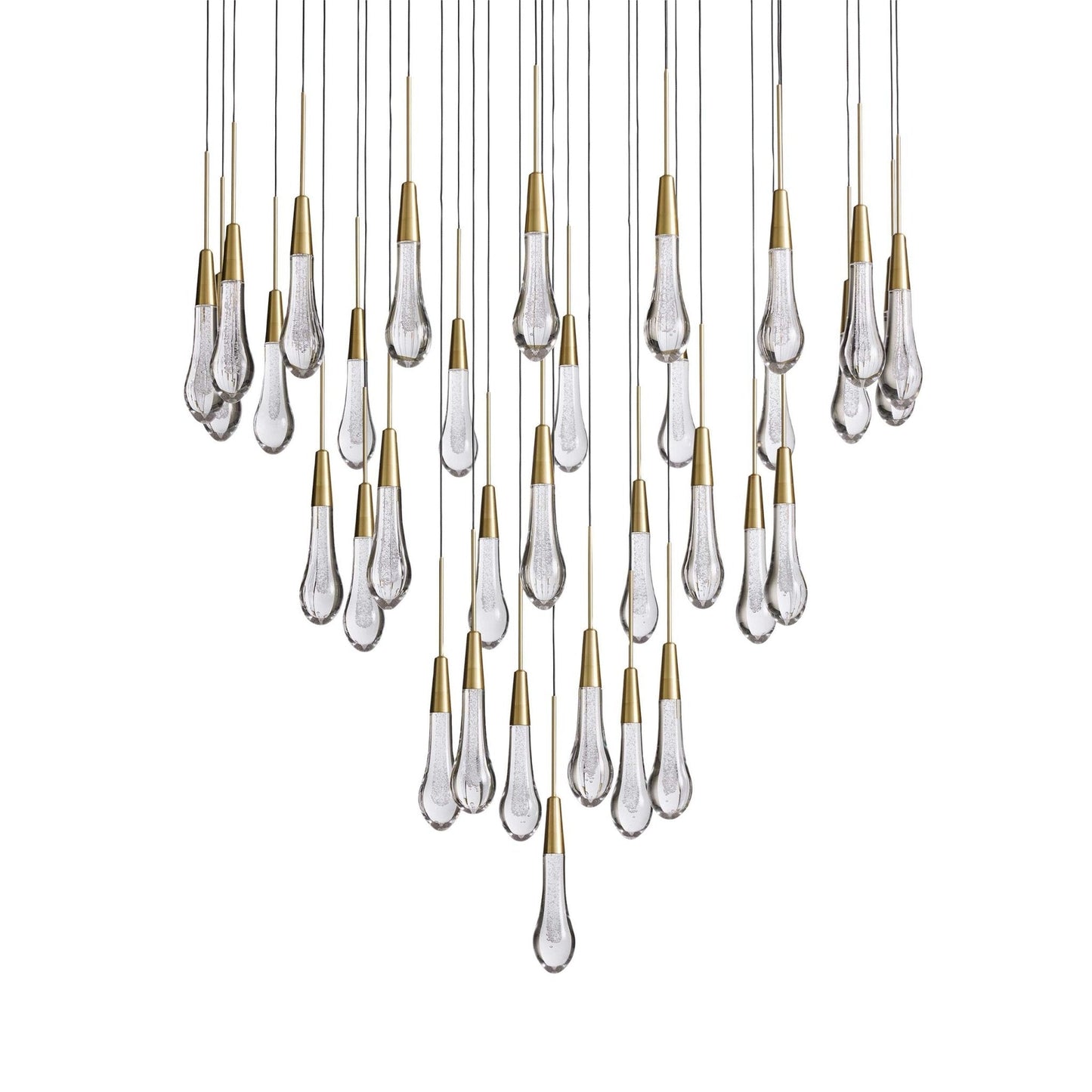 Soltaire Modern 17'' 24'' 36'' 58'' Round Chandelier Lighting - GILDLAMPS