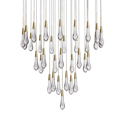 Soltaire Modern 17'' 24'' 36'' 58'' Round Chandelier Lighting - GILDLAMPS