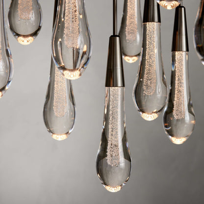 Soltaire Modern 17'' 24'' 36'' 58'' Round Chandelier Lighting - GILDLAMPS