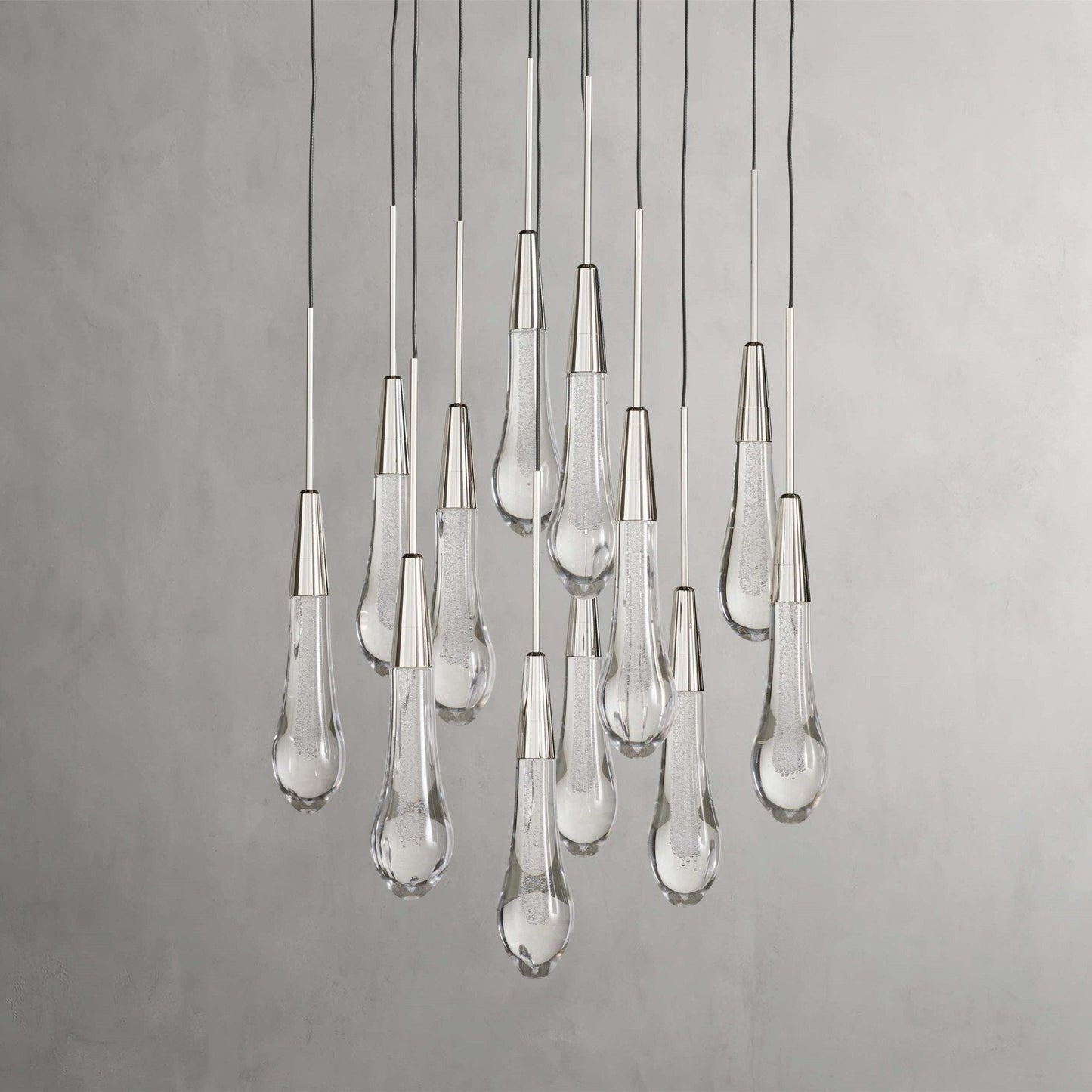 Soltaire Modern 17'' 24'' 36'' 58'' Round Chandelier Lighting - GILDLAMPS