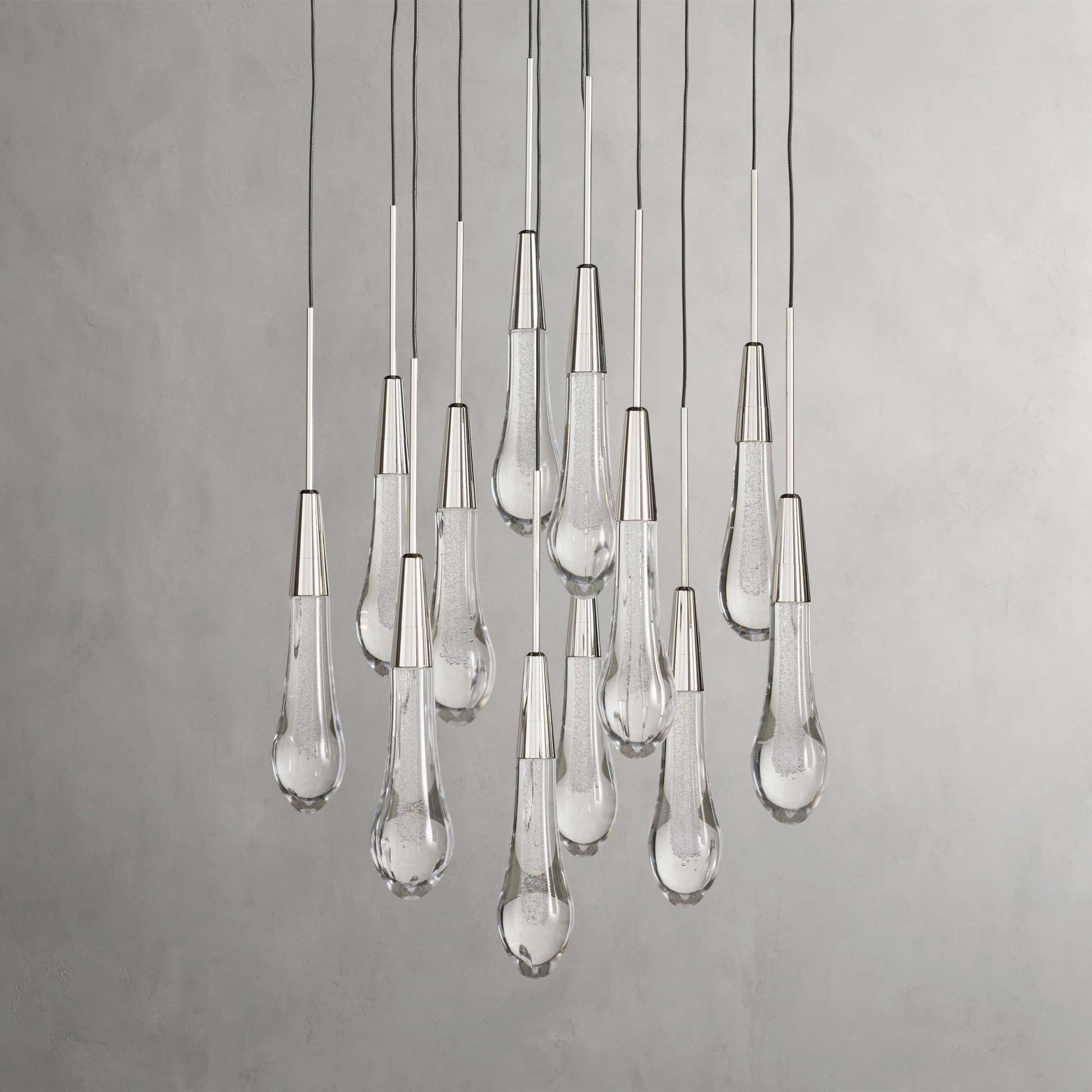 Soltaire Modern 17'' 24'' 36'' 58'' Round Chandelier Lighting - GILDLAMPS