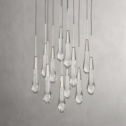 Soltaire Modern 17'' 24'' 36'' 58'' Round Chandelier Lighting - GILDLAMPS