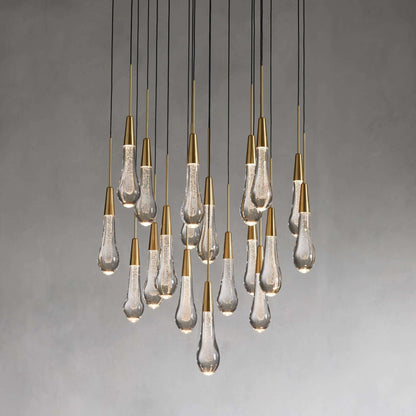 Soltaire Modern 17'' 24'' 36'' 58'' Round Chandelier Lighting - GILDLAMPS