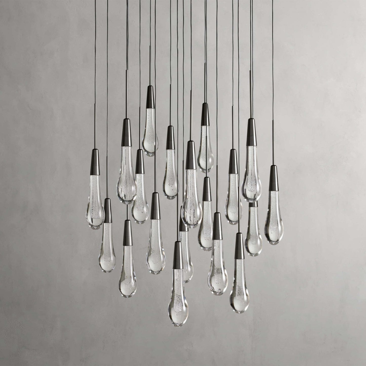 Soltaire Modern 17'' 24'' 36'' 58'' Round Chandelier Lighting - GILDLAMPS