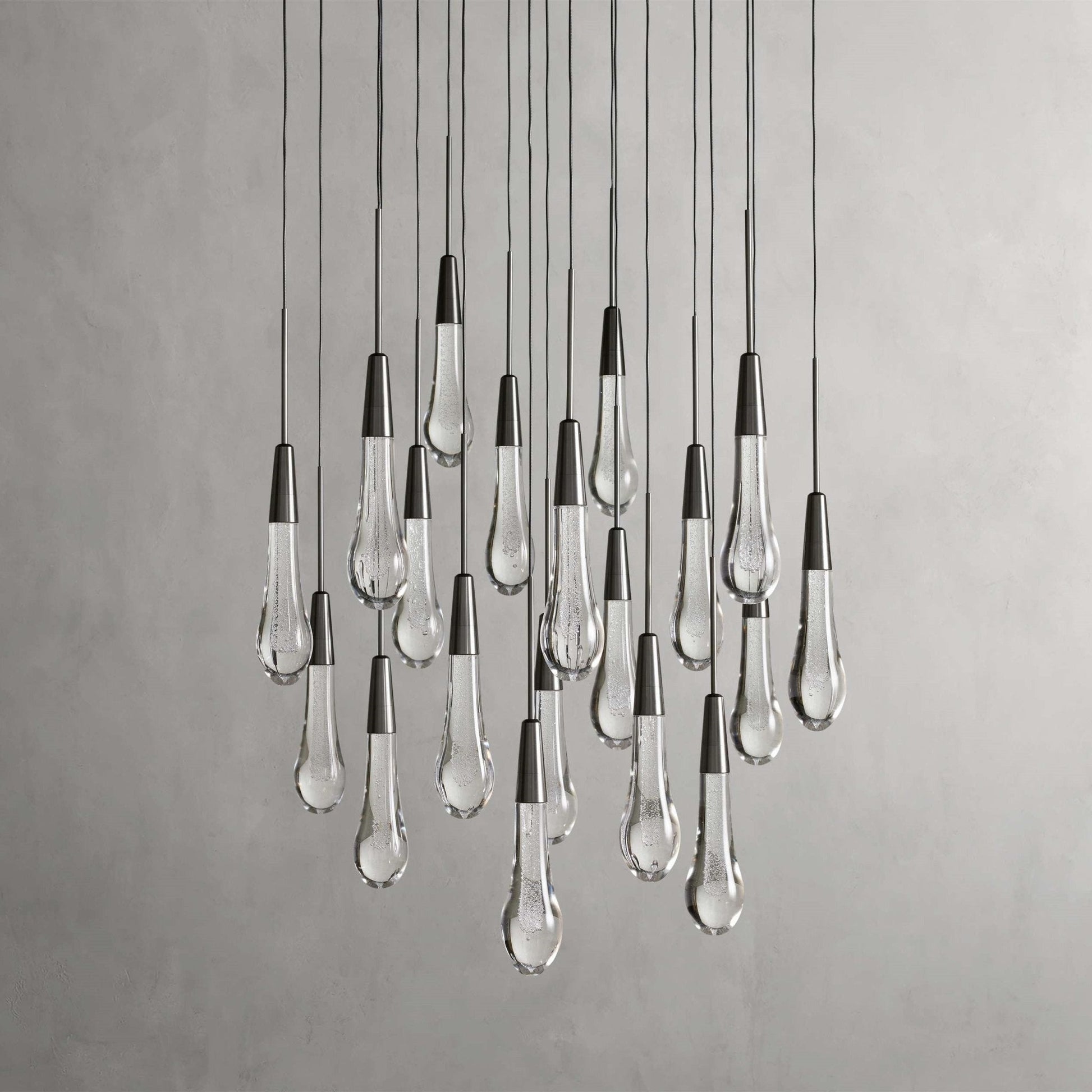 Soltaire Modern 17'' 24'' 36'' 58'' Round Chandelier Lighting - GILDLAMPS