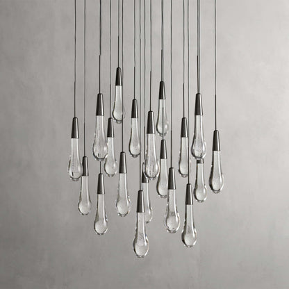 Soltaire Modern 17'' 24'' 36'' 58'' Round Chandelier Lighting - GILDLAMPS