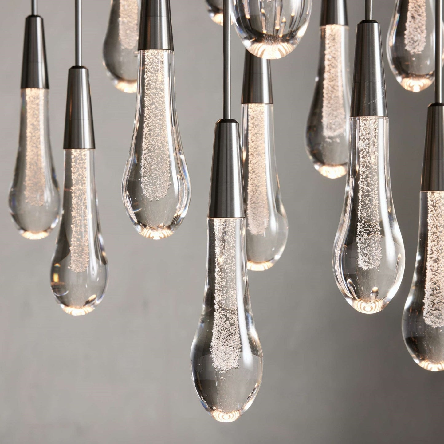 Soltaire Modern 17'' 24'' 36'' 58'' Round Chandelier Lighting - GILDLAMPS