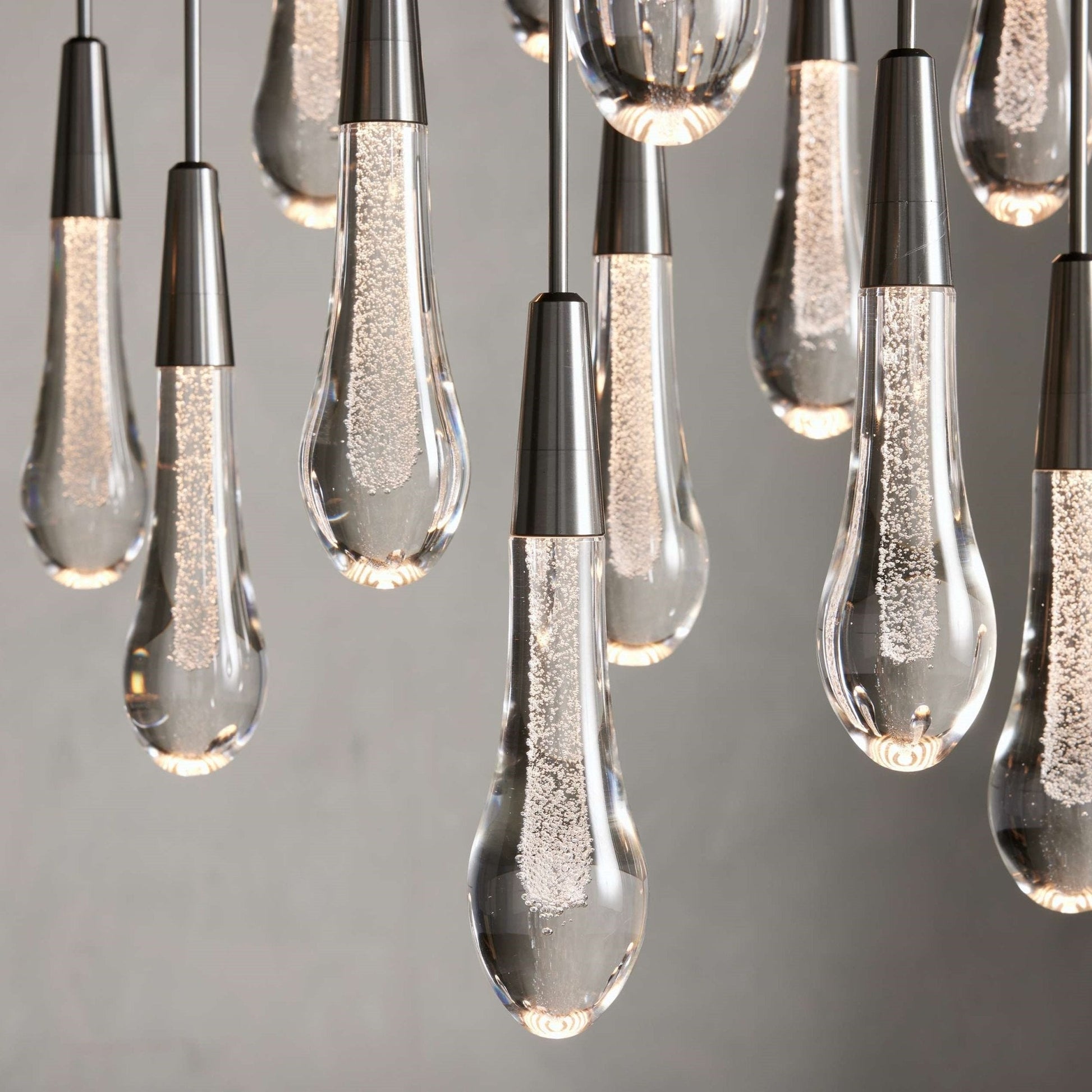 Soltaire Modern 17'' 24'' 36'' 58'' Round Chandelier Lighting - GILDLAMPS