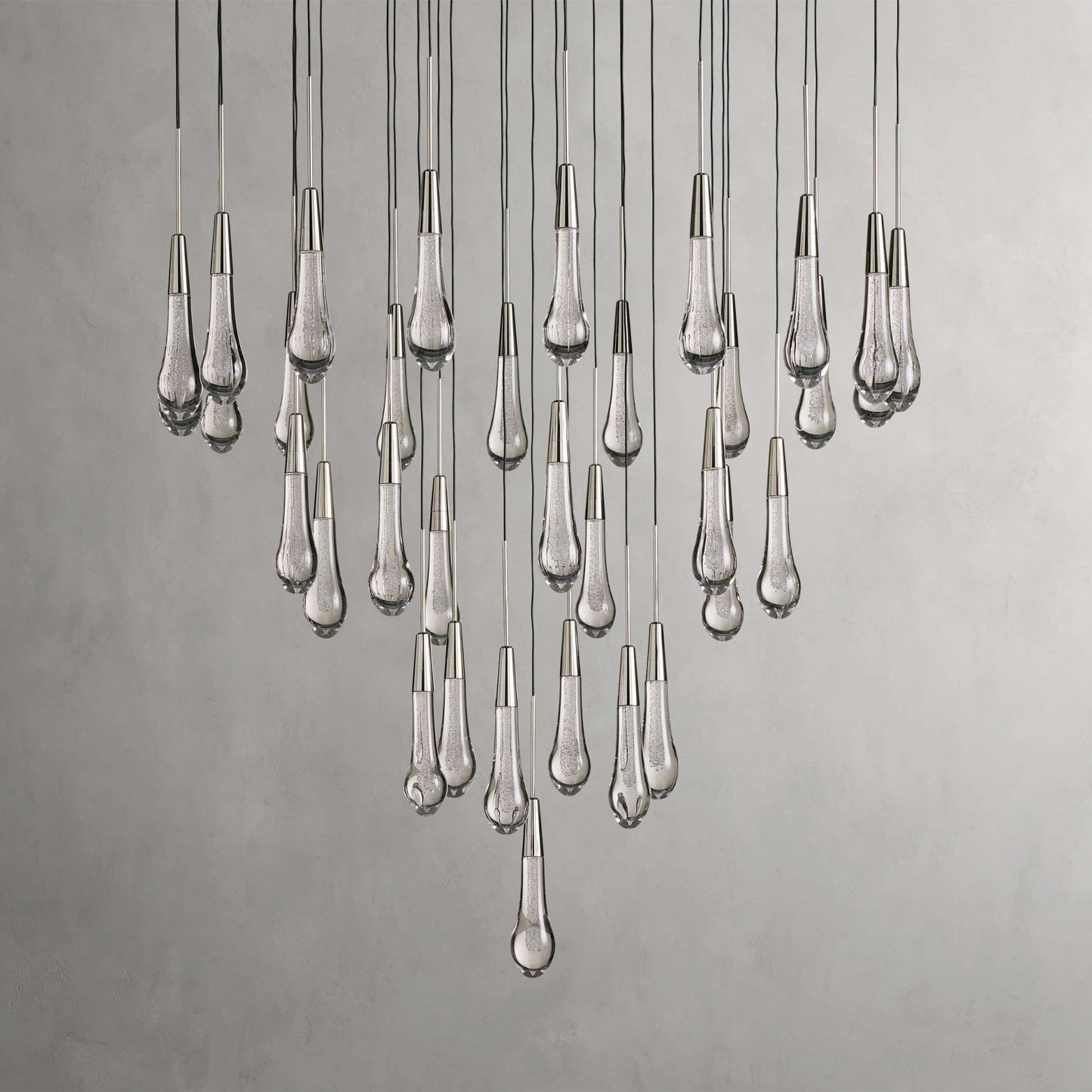 Soltaire Modern 17'' 24'' 36'' 58'' Round Chandelier Lighting - GILDLAMPS