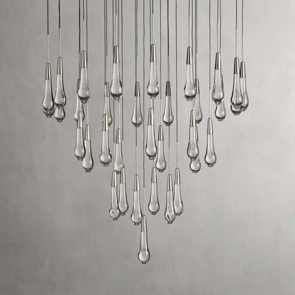 Soltaire Modern 17'' 24'' 36'' 58'' Round Chandelier Lighting - GILDLAMPS