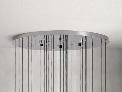 Soltaire Modern 17'' 24'' 36'' 58'' Round Chandelier Lighting - GILDLAMPS