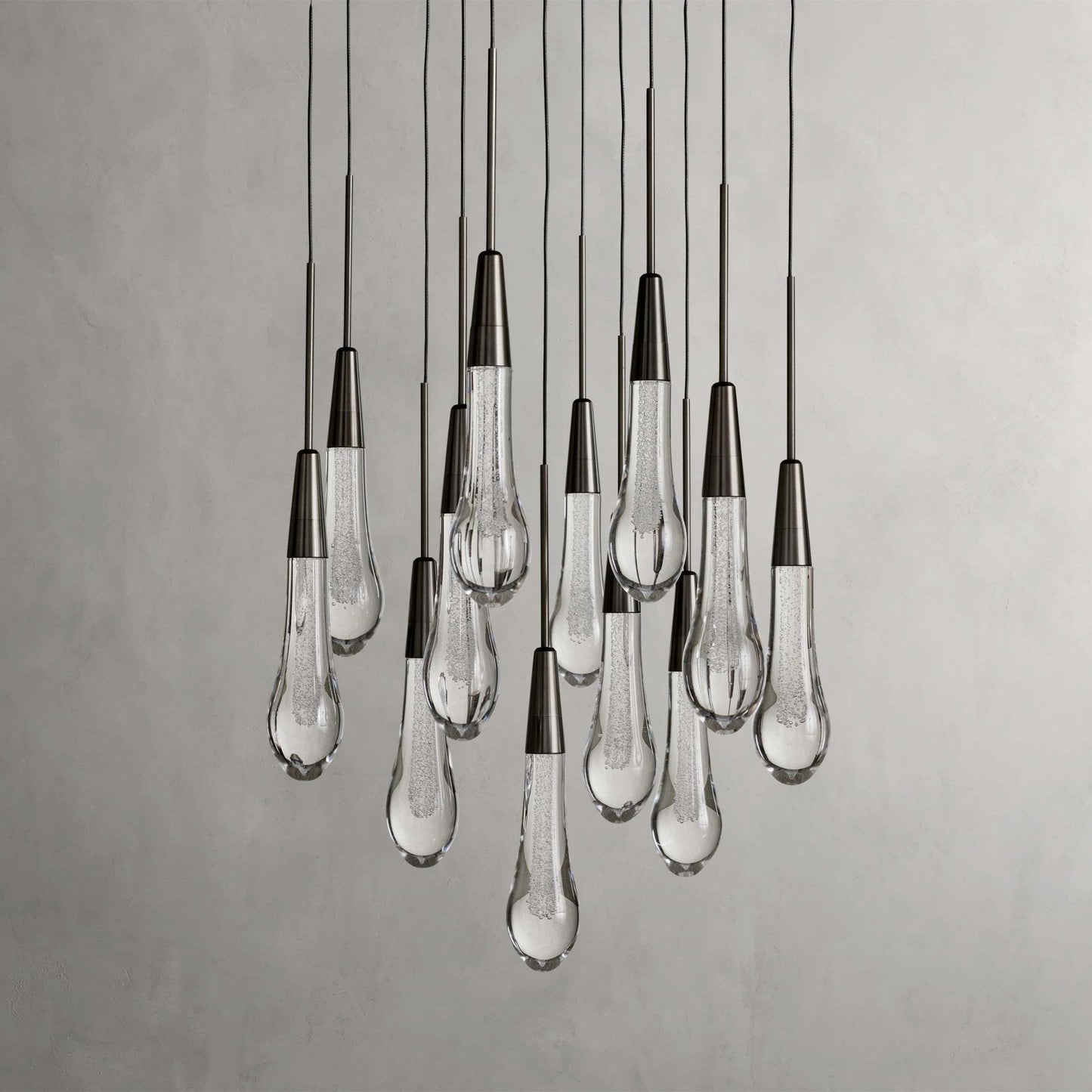 Soltaire Modern 17'' 24'' 36'' 58'' Round Chandelier Lighting - GILDLAMPS
