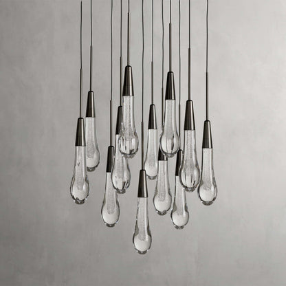 Soltaire Modern 17'' 24'' 36'' 58'' Round Chandelier Lighting - GILDLAMPS