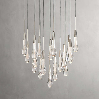 Soltaire Modern 17'' 24'' 36'' 58'' Round Chandelier Lighting - GILDLAMPS