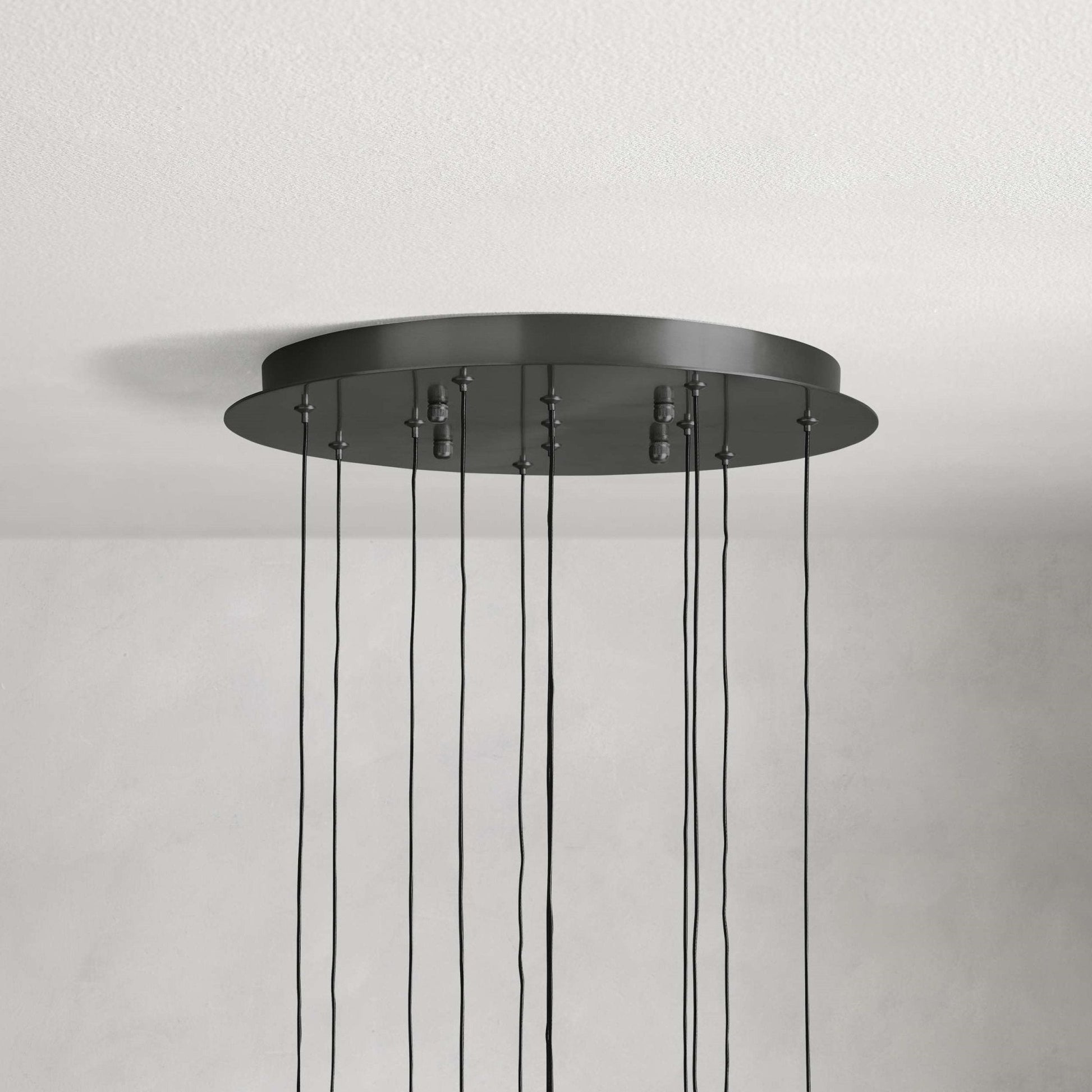 Soltaire Modern 17'' 24'' 36'' 58'' Round Chandelier Lighting - GILDLAMPS