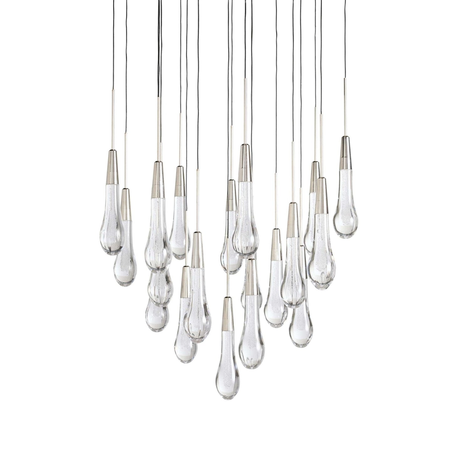 Soltaire Modern 17'' 24'' 36'' 58'' Round Chandelier Lighting - GILDLAMPS