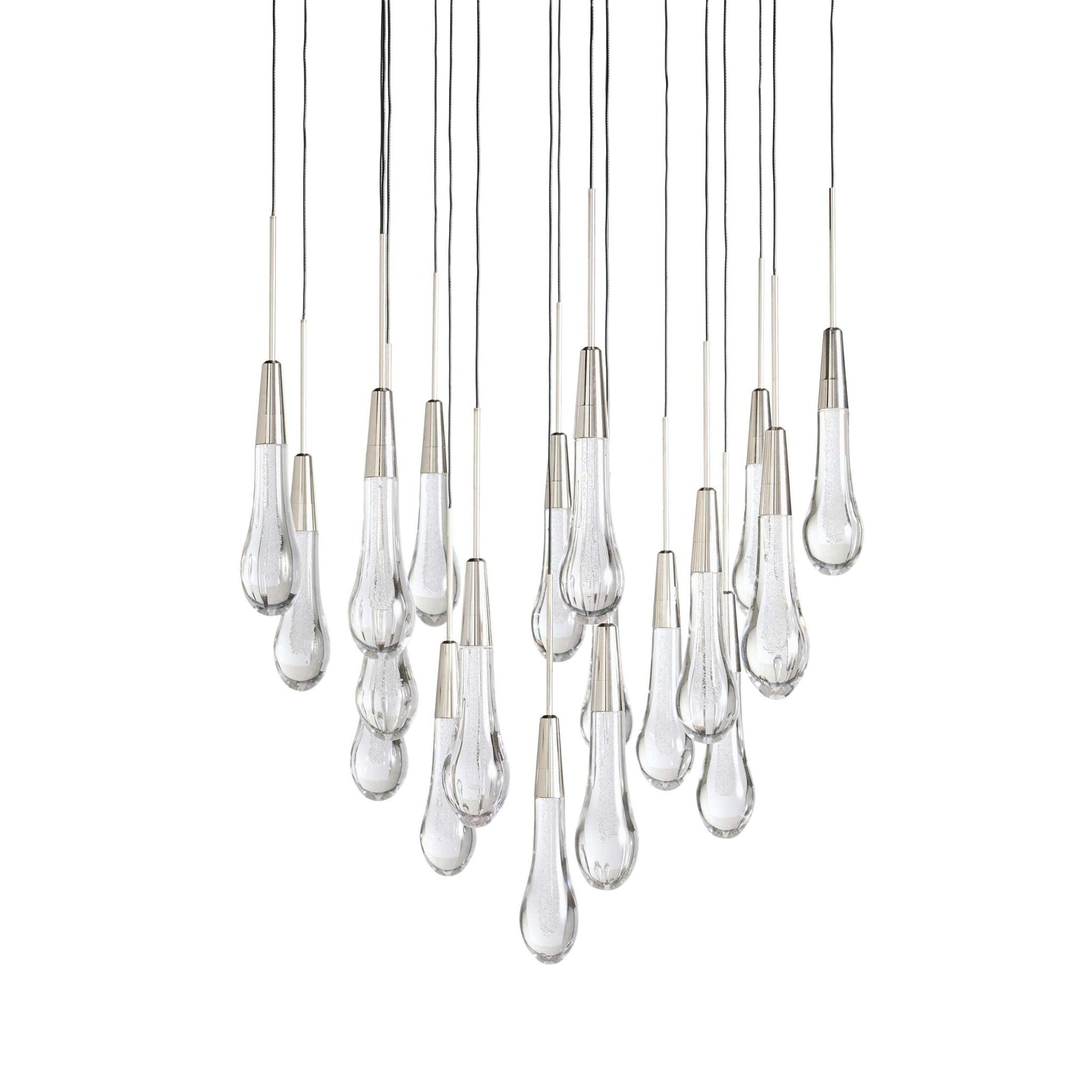 Soltaire Modern 17'' 24'' 36'' 58'' Round Chandelier Lighting - GILDLAMPS