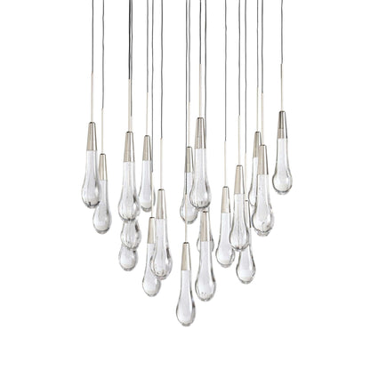 Soltaire Modern 17'' 24'' 36'' 58'' Round Chandelier Lighting - GILDLAMPS