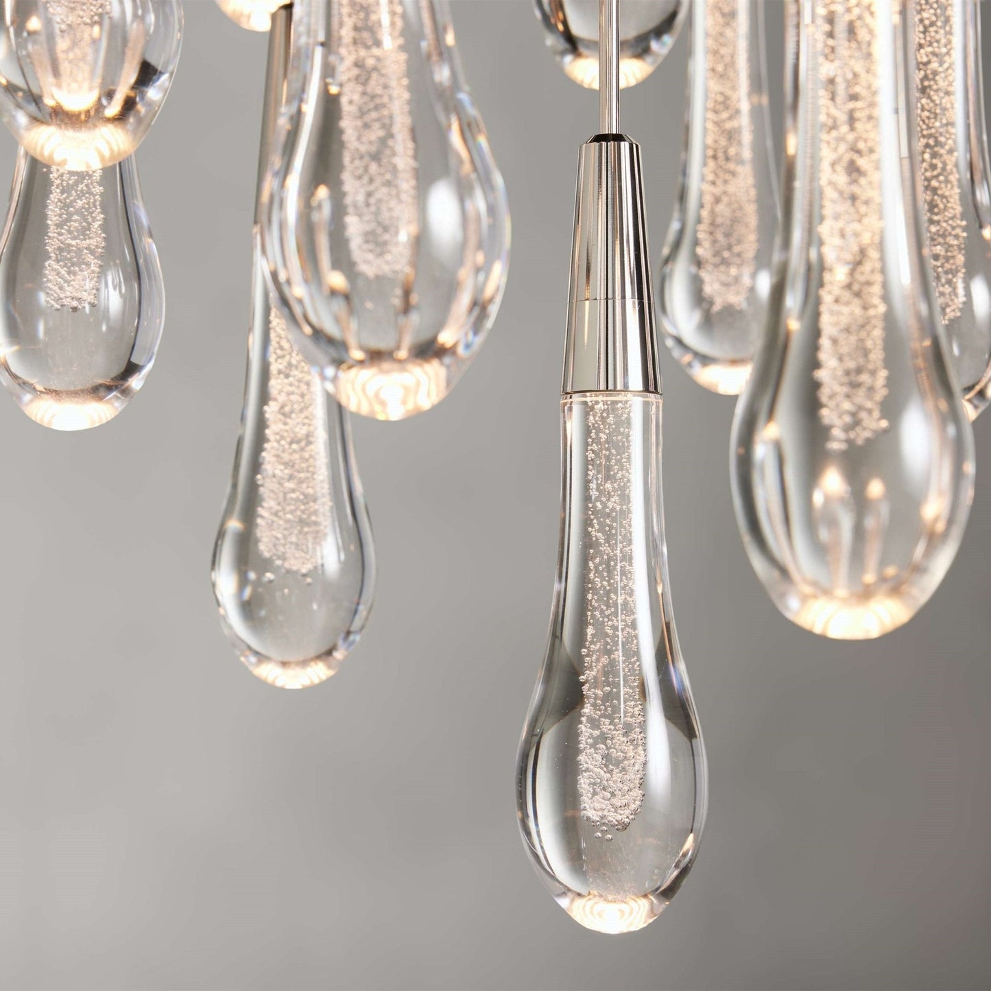 Soltaire Modern 17'' 24'' 36'' 58'' Round Chandelier Lighting - GILDLAMPS