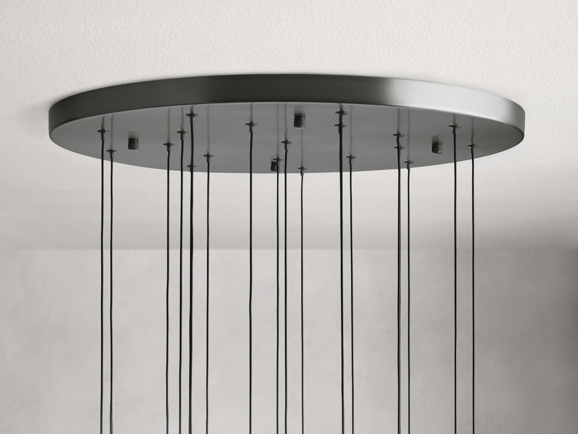 Soltaire Modern 17'' 24'' 36'' 58'' Round Chandelier Lighting - GILDLAMPS