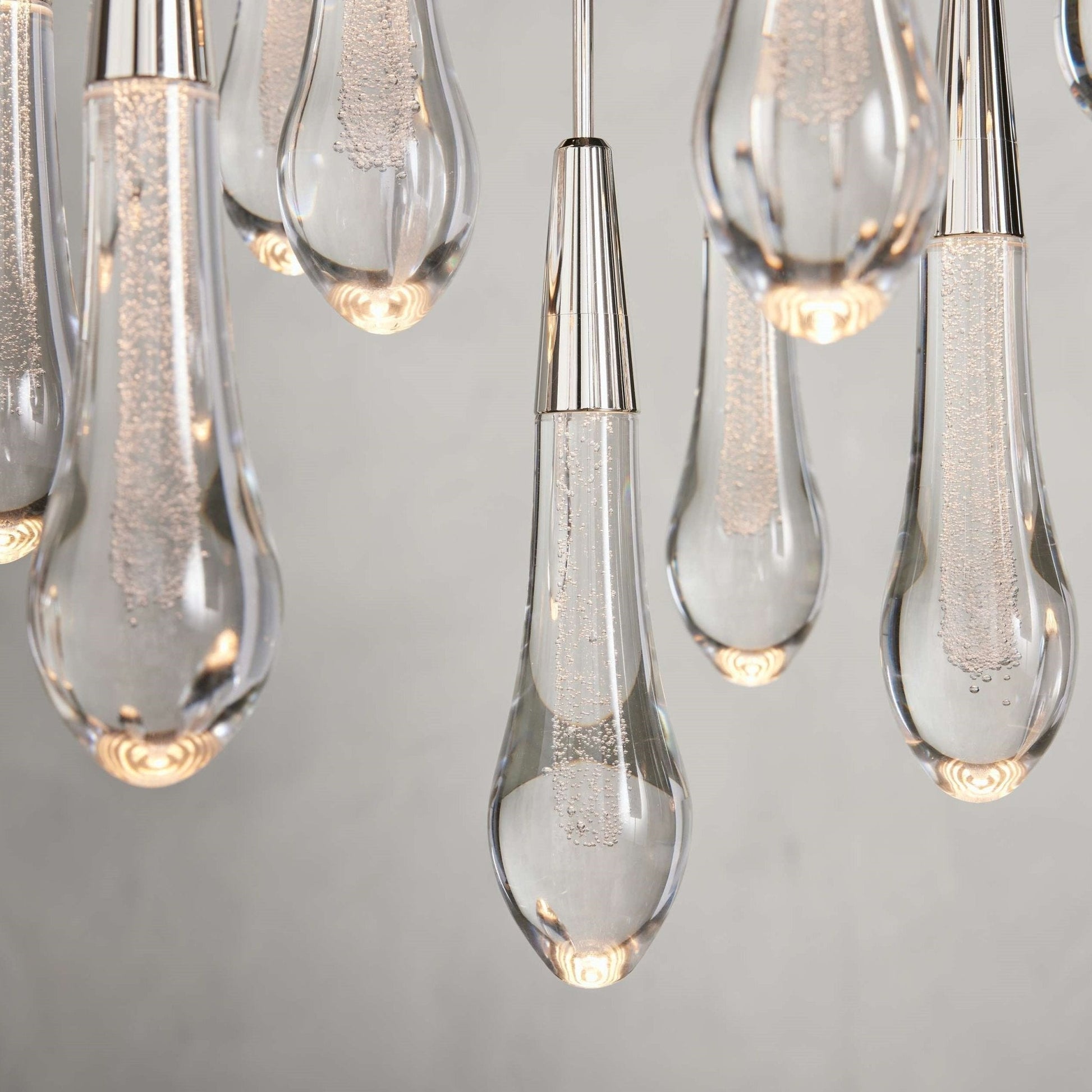 Soltaire Modern 17'' 24'' 36'' 58'' Round Chandelier Lighting - GILDLAMPS