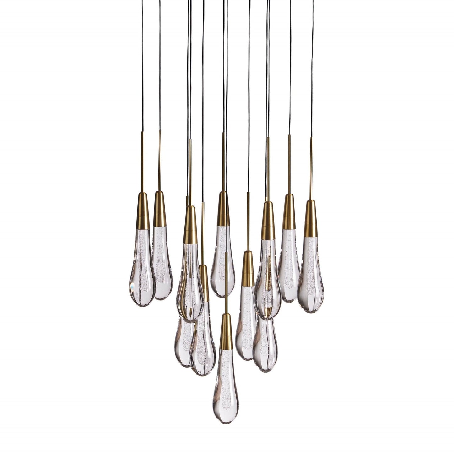 Soltaire Modern 17'' 24'' 36'' 58'' Round Chandelier Lighting - GILDLAMPS