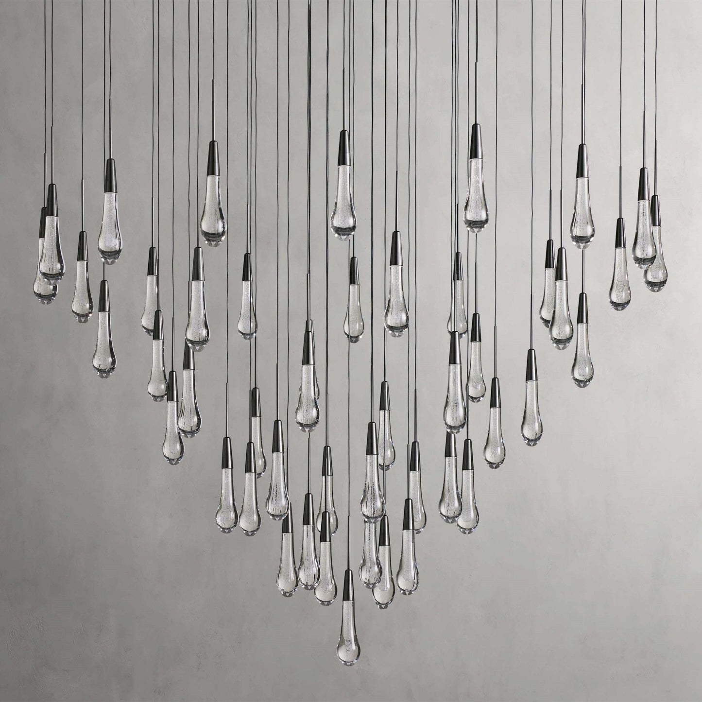 Soltaire Modern 17'' 24'' 36'' 58'' Round Chandelier Lighting - GILDLAMPS