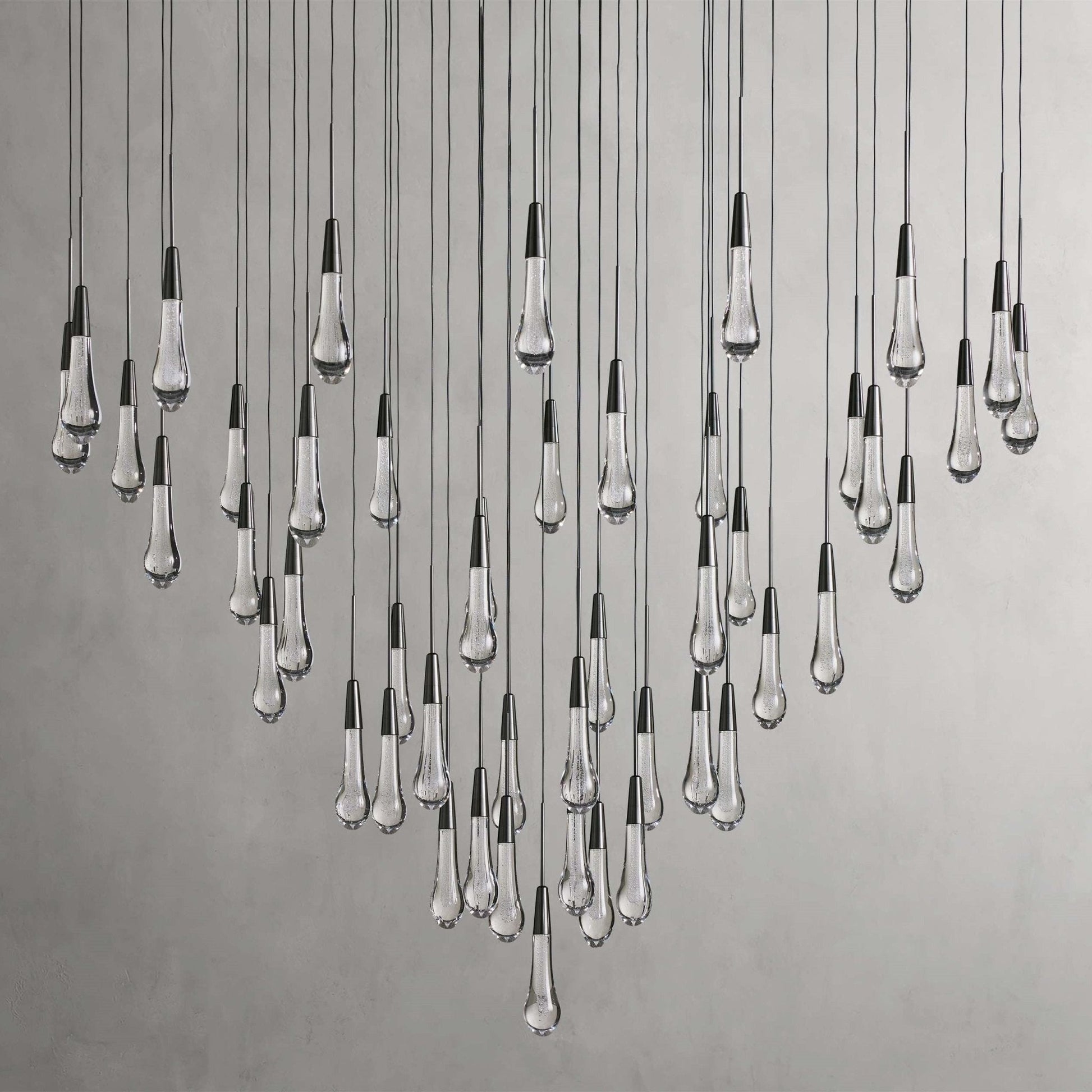 Soltaire Modern 17'' 24'' 36'' 58'' Round Chandelier Lighting - GILDLAMPS