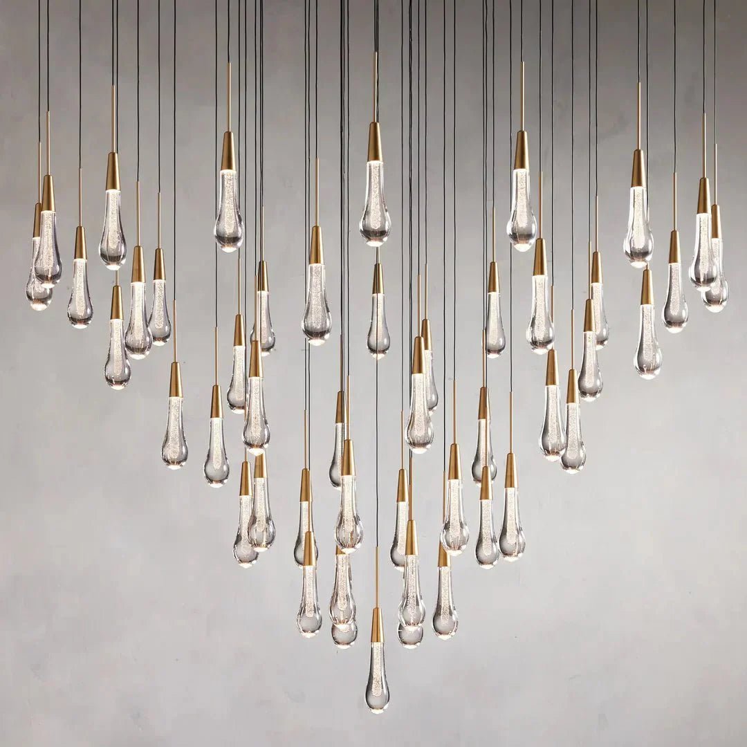 Soltaire Modern 17'' 24'' 36'' 58'' Round Chandelier Lighting - GILDLAMPS