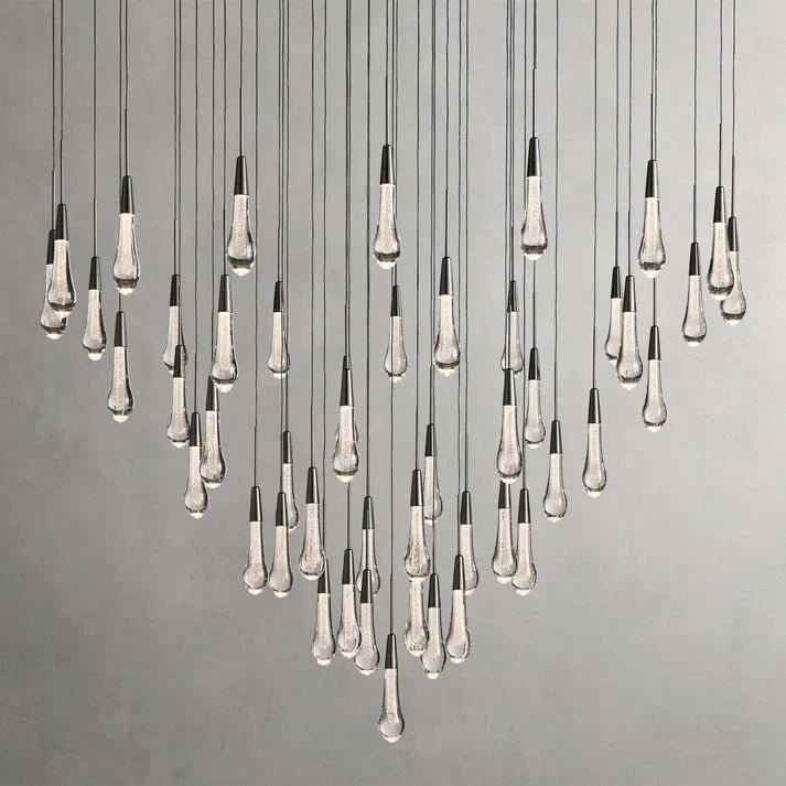 Soltaire Modern 17'' 24'' 36'' 58'' Round Chandelier Lighting - GILDLAMPS