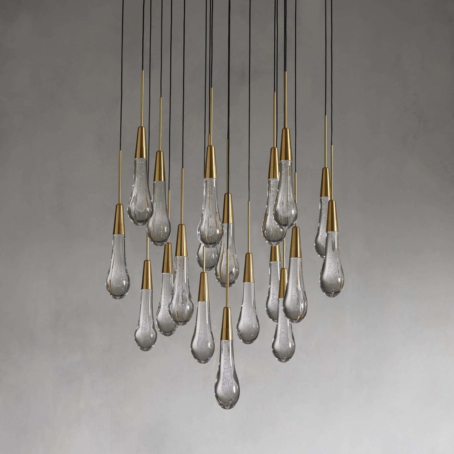 Soltaire Modern 17'' 24'' 36'' 58'' Round Chandelier Lighting - GILDLAMPS