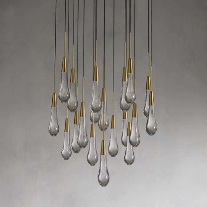 Soltaire Modern 17'' 24'' 36'' 58'' Round Chandelier Lighting - GILDLAMPS