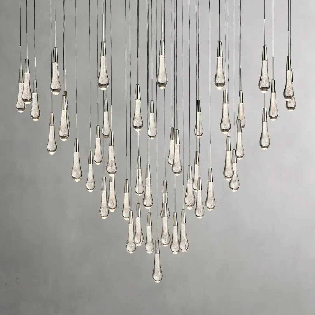Soltaire Modern 17'' 24'' 36'' 58'' Round Chandelier Lighting - GILDLAMPS
