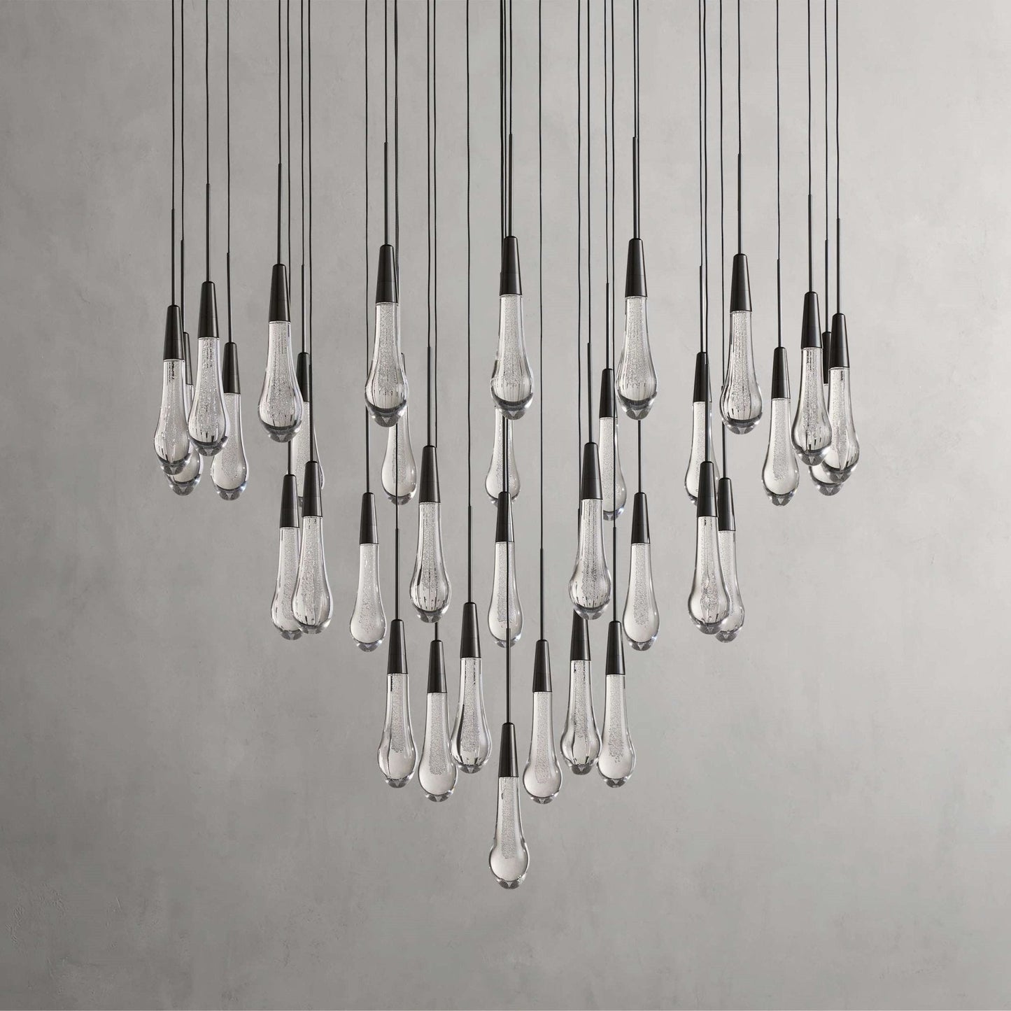 Soltaire Modern 17'' 24'' 36'' 58'' Round Chandelier Lighting - GILDLAMPS