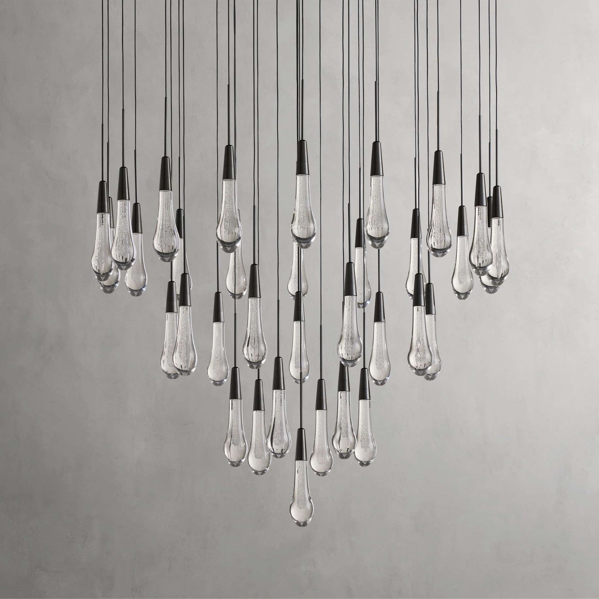 Soltaire Modern 17'' 24'' 36'' 58'' Round Chandelier Lighting - GILDLAMPS