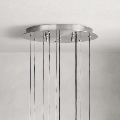 Soltaire Modern 17'' 24'' 36'' 58'' Round Chandelier Lighting - GILDLAMPS