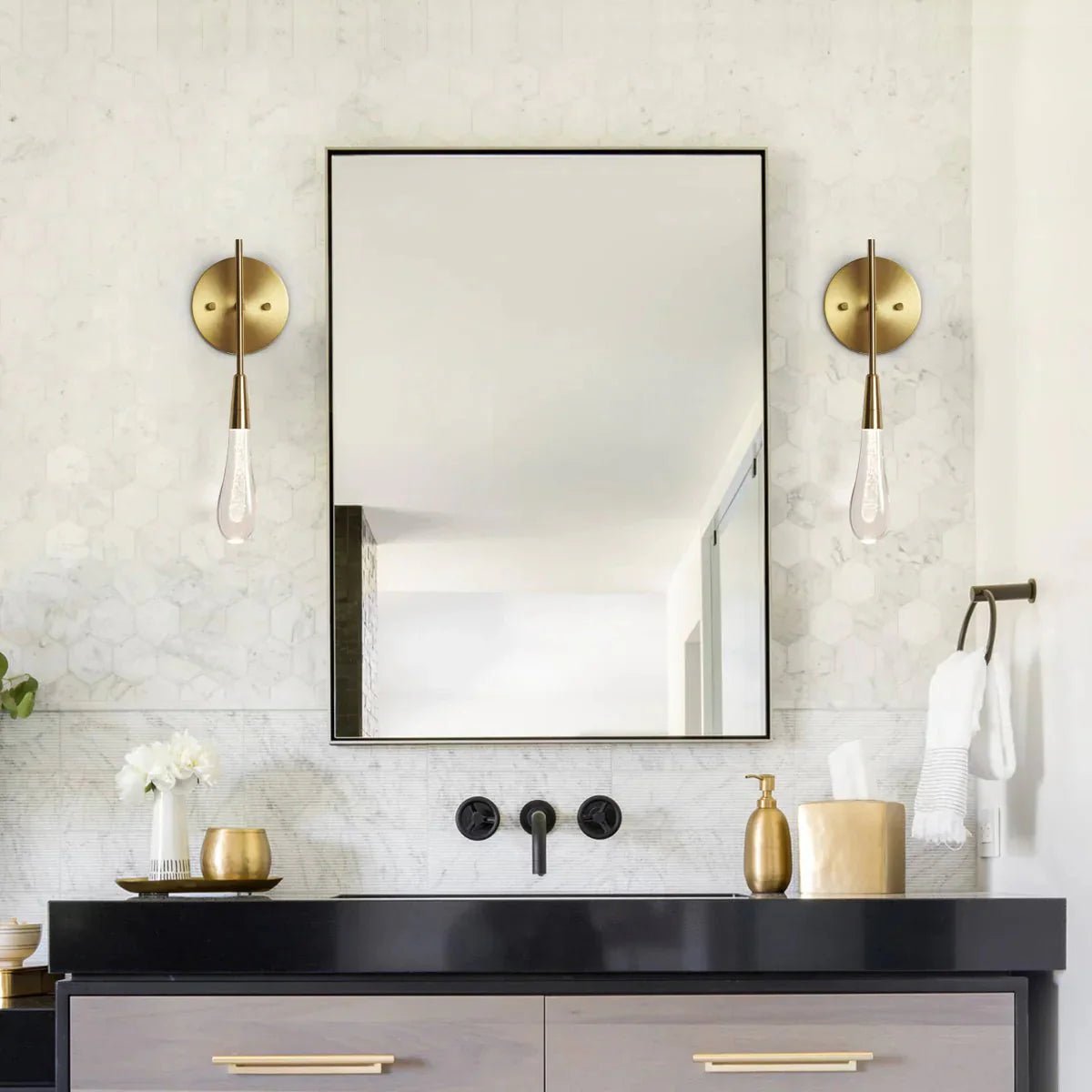 Soltaire Modern Wall Sconce 5"W - GILDLAMPS