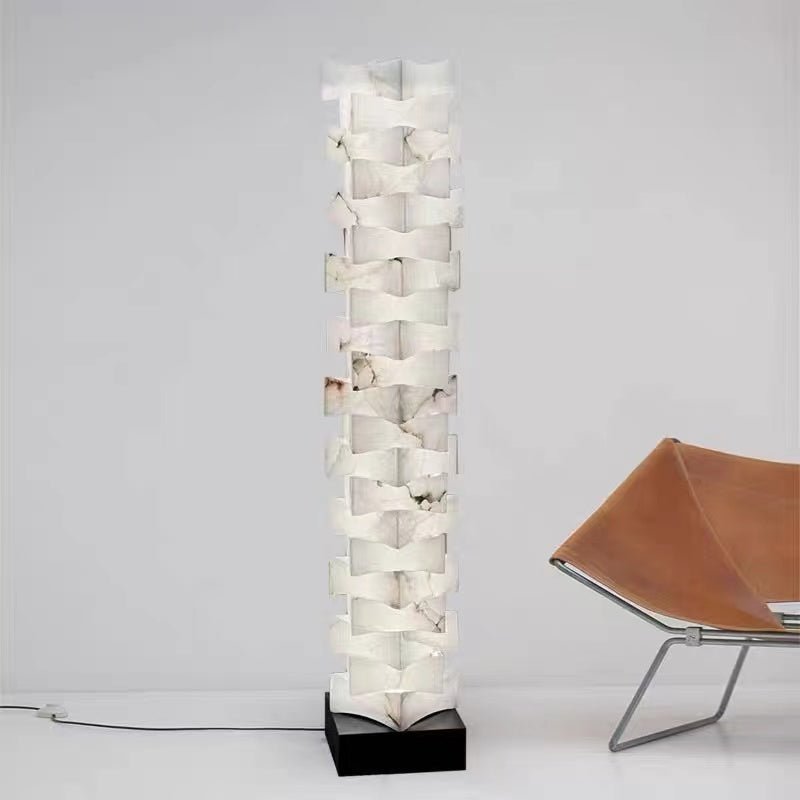 Spain Alabaster Floor Lamp, Bedroom and Living Room Standing Lamp - GILDLAMPS