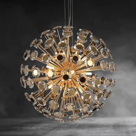 Spherical 18 - Light Crystal Chandelier - GILDLAMPS