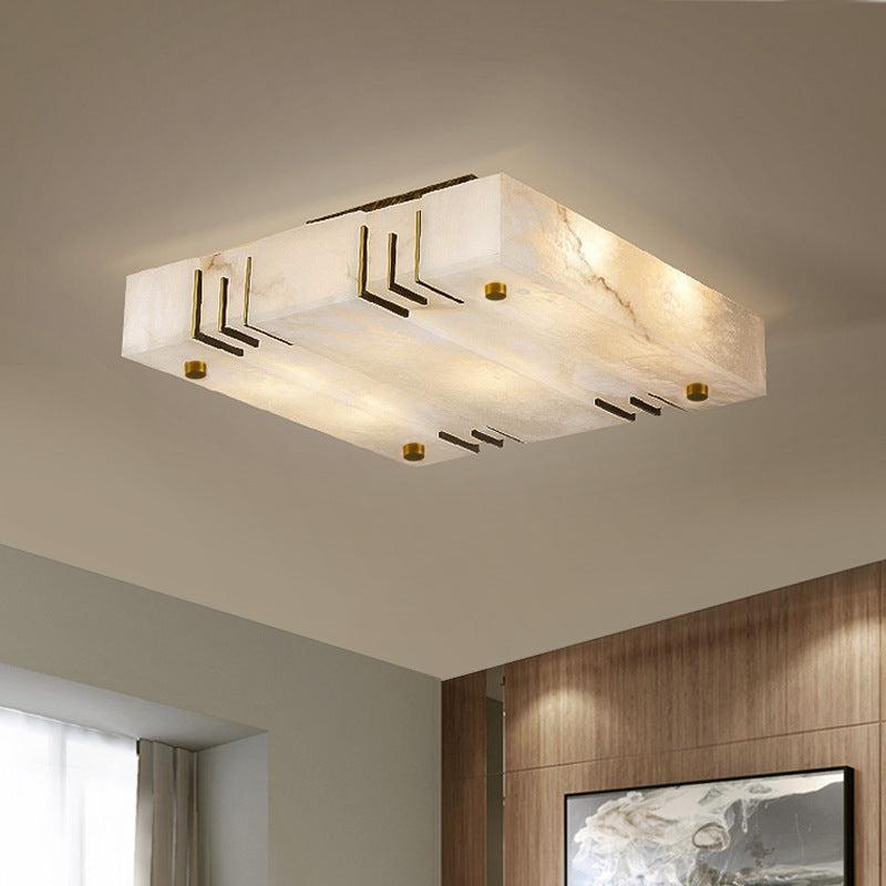 Square Alabaster Ceiling Lamps - GILDLAMPS