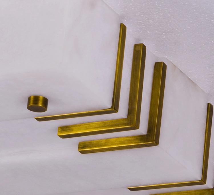 Square Alabaster Ceiling Lamps - GILDLAMPS