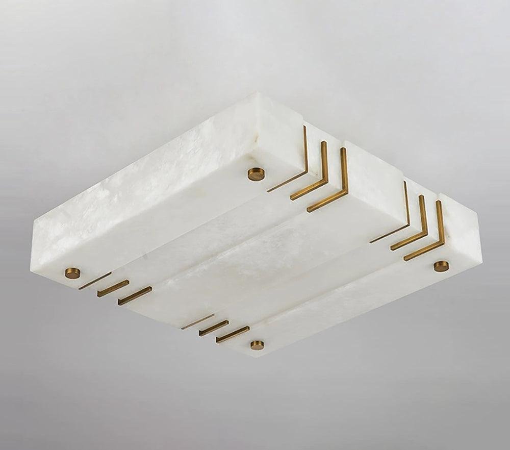 Square Alabaster Ceiling Lamps - GILDLAMPS