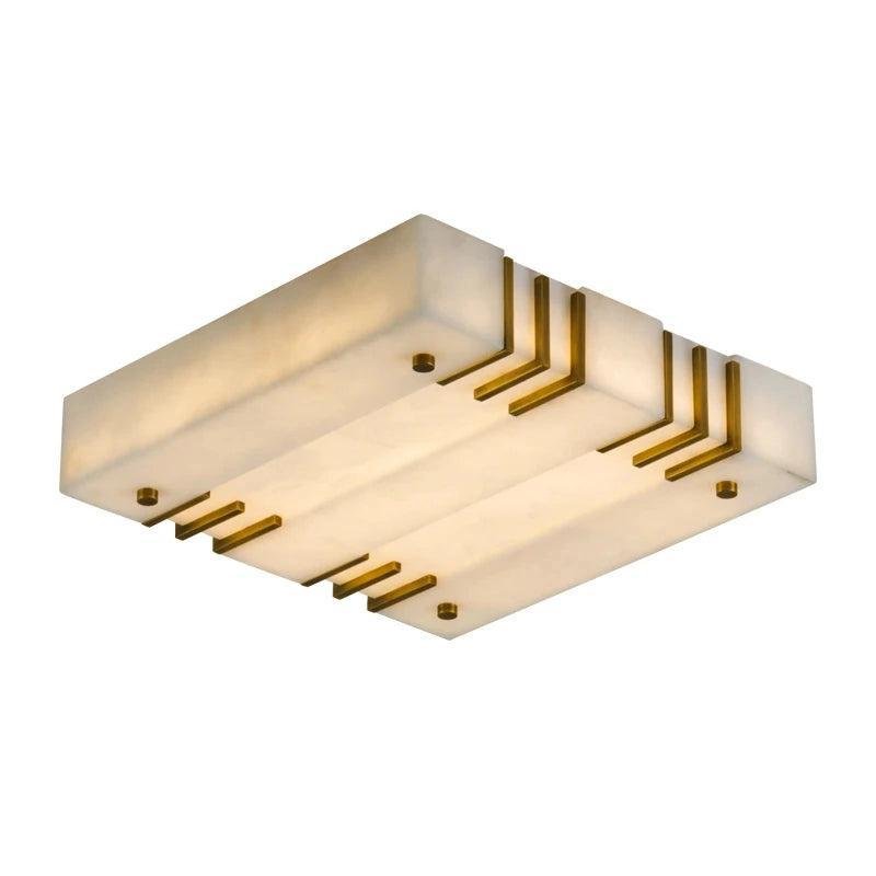 Square Alabaster Ceiling Lamps - GILDLAMPS