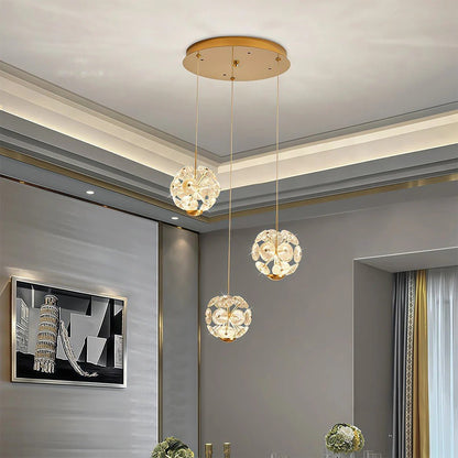 Staircase Crystal Chandelier Modern Luxury High Ceiling Light - GILDLAMPS
