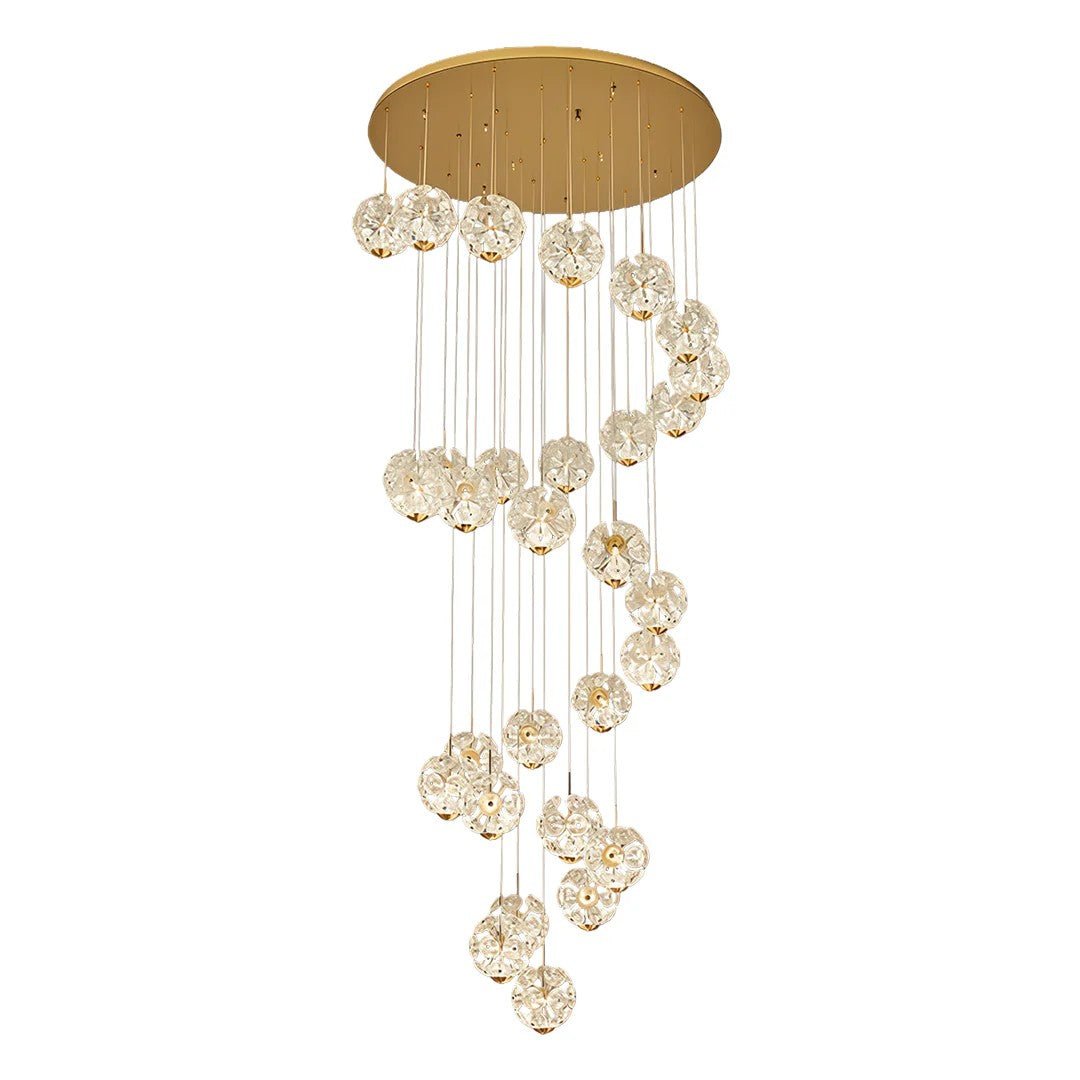 Staircase Crystal Chandelier Modern Luxury High Ceiling Light - GILDLAMPS