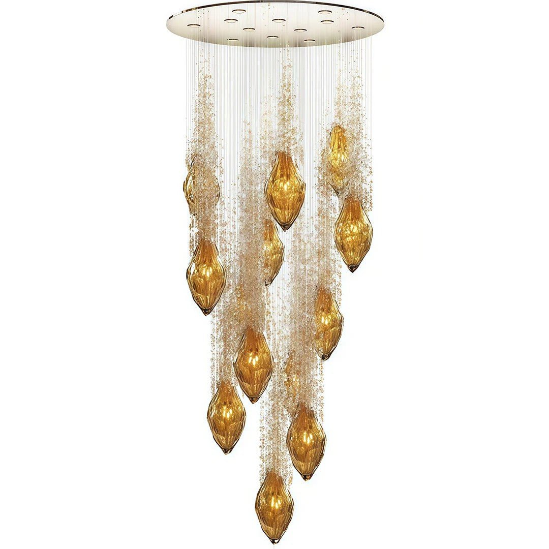 Stairway Chandelier Artistic Crystal Ceiling Light - GILDLAMPS