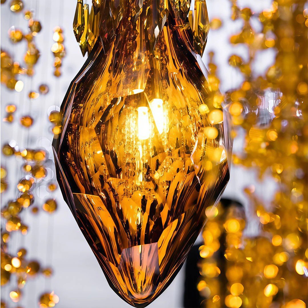 Stairway Chandelier Artistic Crystal Ceiling Light - GILDLAMPS