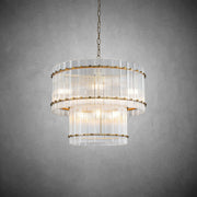 Sun Marcus 2-Tier Round Chandelier 22" - GILDLAMPS